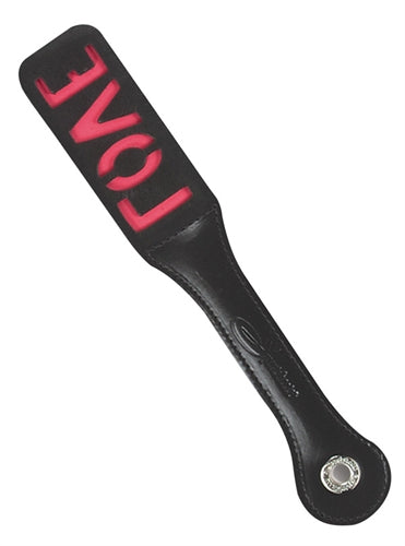 12 Inch Leather Impression Paddle - Love SS904-01