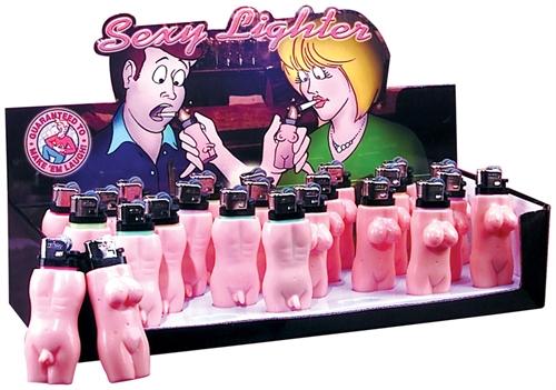 Sexy Lighter Display - Male & Female - 24 Piece PD6922-99D