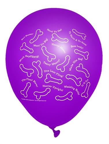Risque Bachelorette Party Balloons 8 Count CP-634
