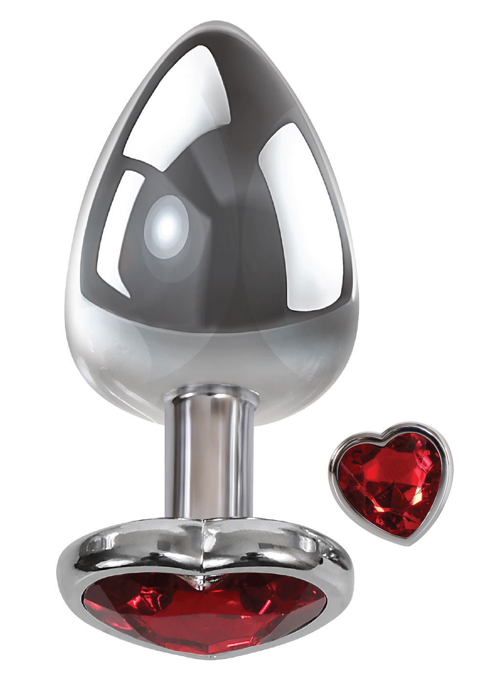 Large Red Heart Gem Anal Plug AE-WF-8126-2