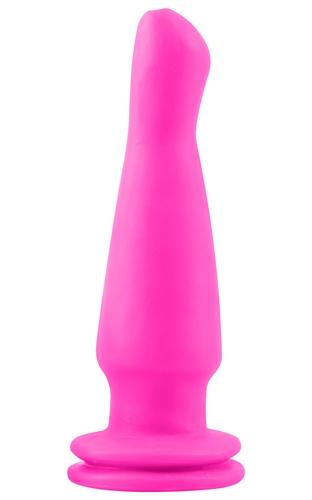 Neon Vibrating Butt Plug - Pink PD1426-11