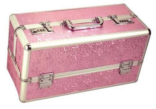 Large Lockable Vibrator Case - Pink BMS098-16
