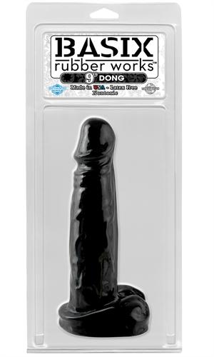 Basix Rubber Works - 9 Inch Dong - Black PD4206-23