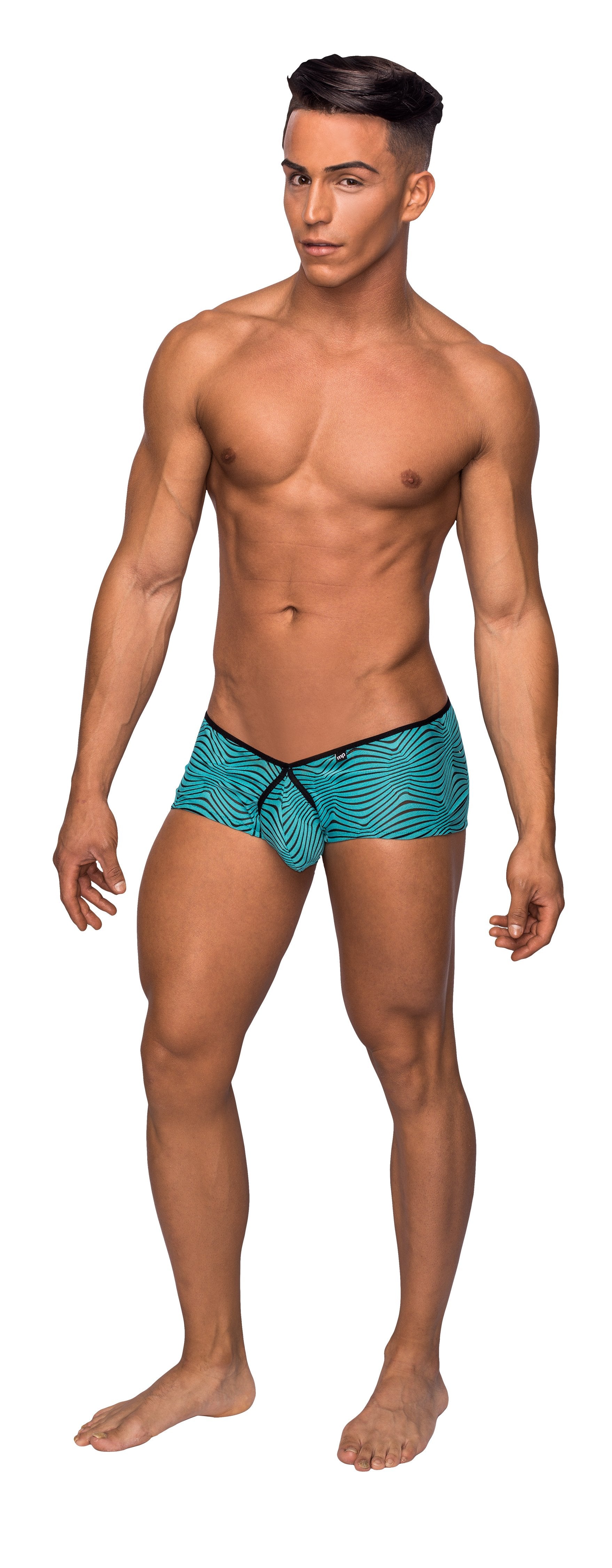 Tranquil Abyss - Micro Mini Short - Small -  Seafoam/ Black MP-130234SBS
