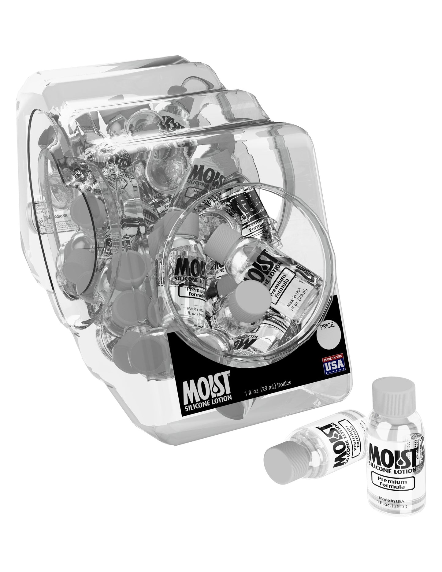 Moist Silicone Lotion - 48 Piece Bowl - 1 Fl. Oz. Bottles PD9717-99D