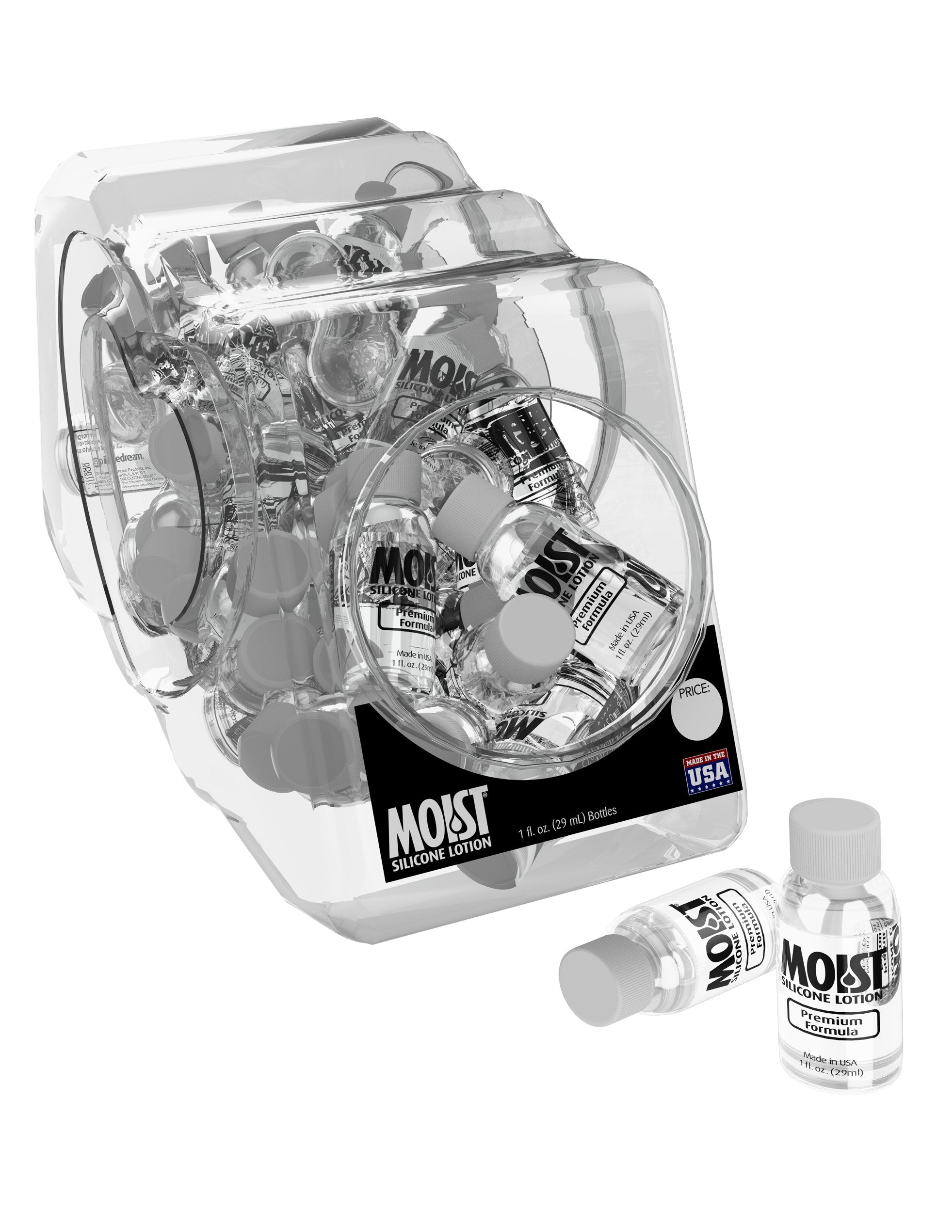 Moist Silicone Lotion - 48 Piece Bowl - 1 Fl. Oz. Bottles PD9717-99D