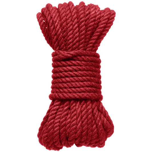 Hogtied - Bind & Tie - 6mm Hemp Bondage Rope - 30 Feet - Red DJ2404-57-CD