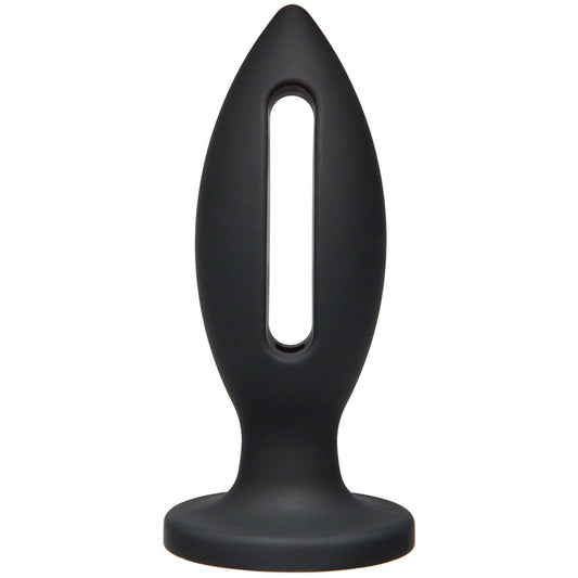 Wet Works - Lube Luge - Premium Silicone Plug - 6 - Black DJ2401-05-BX