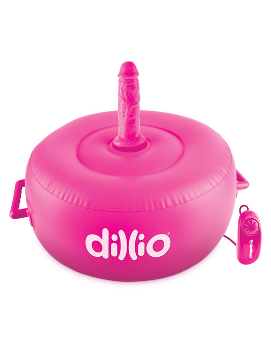 Dillio Vibrating Inflatable Hot Seat - Pink PD5381-11