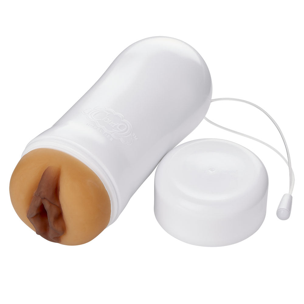 Pleasure Pussy Pocket Stroker Water Activated - Tan WTC418