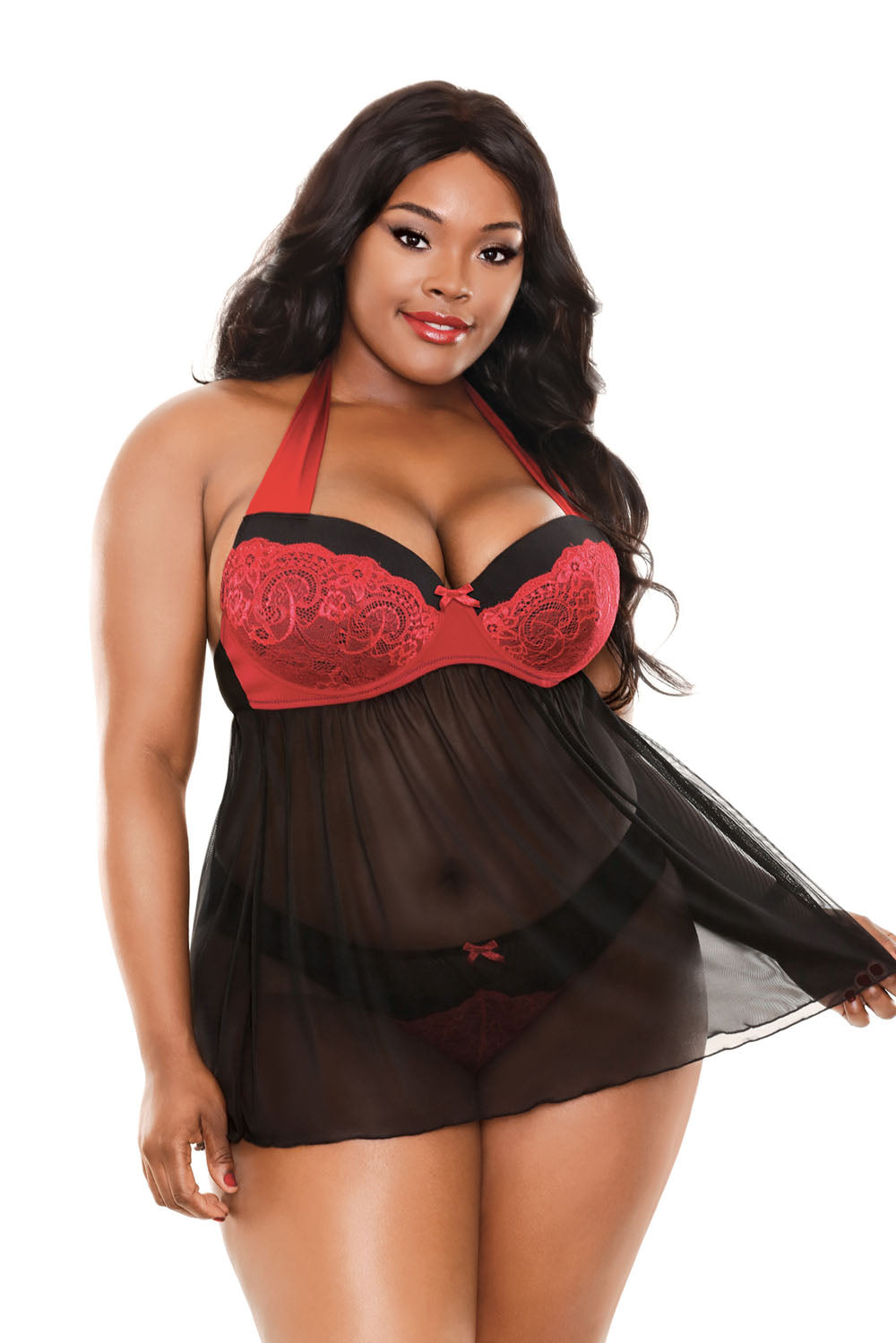 Sohpia Halter Babydoll & Panty - 1x2x FL-BP389-1X2X