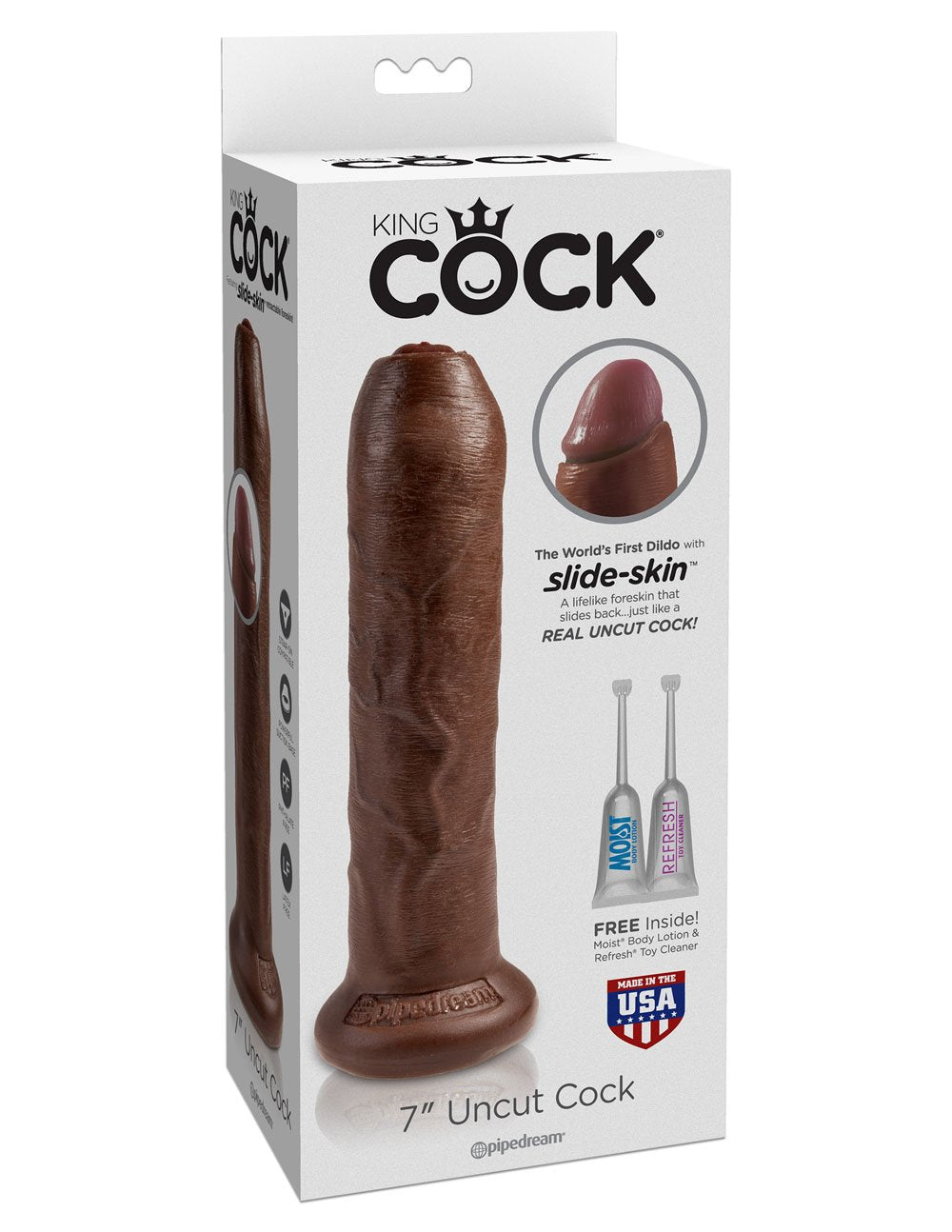 King Cock 7 Uncut - Brown PD5561-29