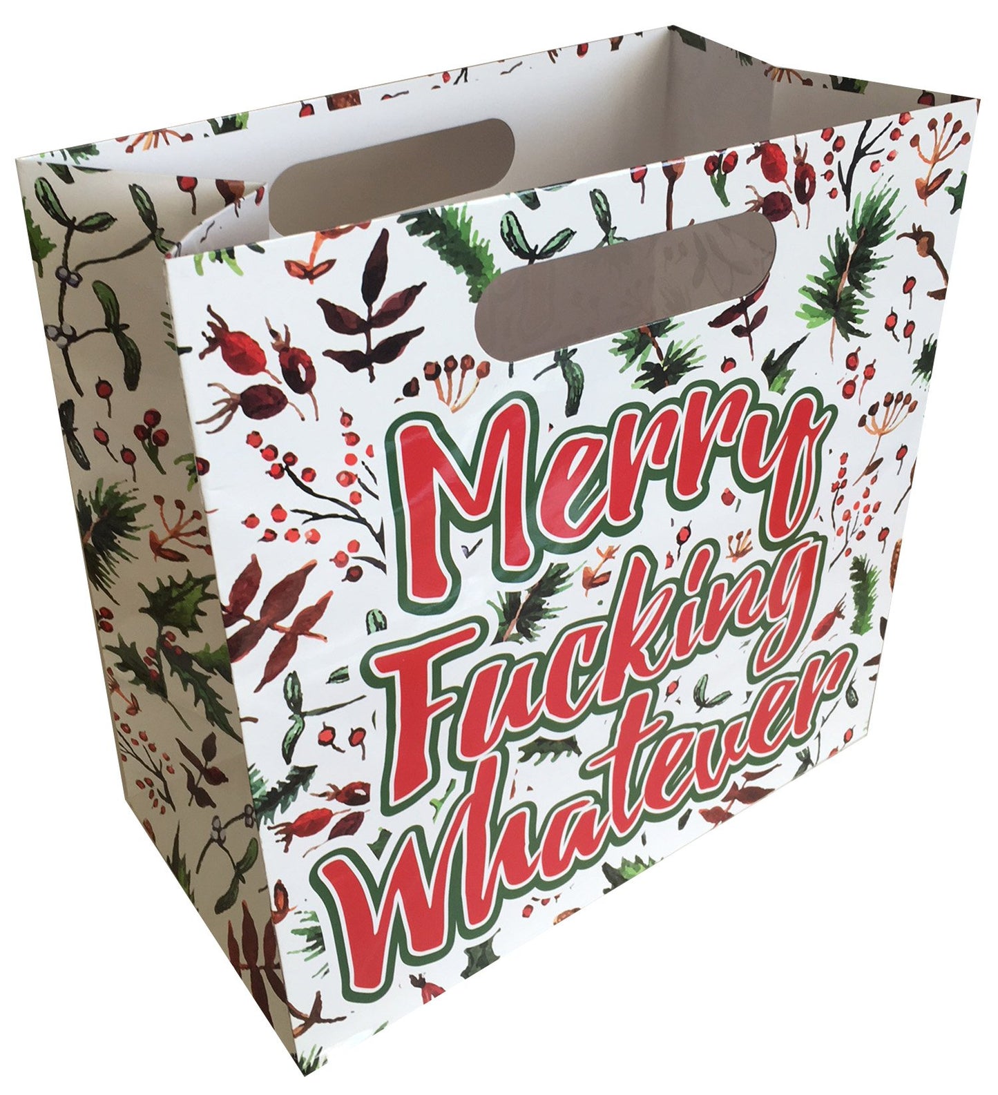 Merry Fucking Whatever - Gift Bag With Die Cut Handles K-GB117