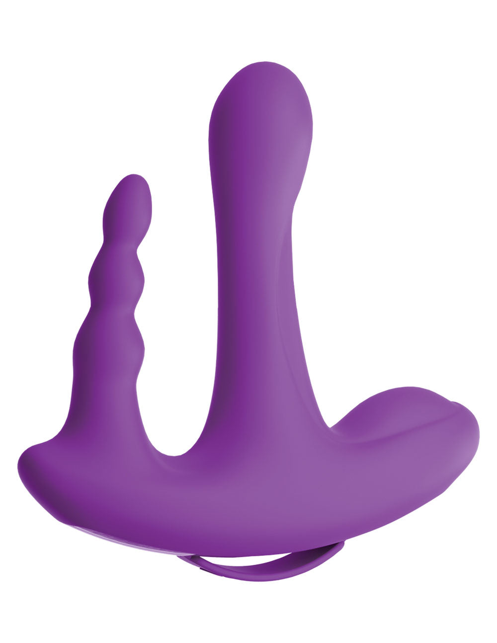 Threesome Rock n' Ride Silicone Vibrator - Purple PD7076-00