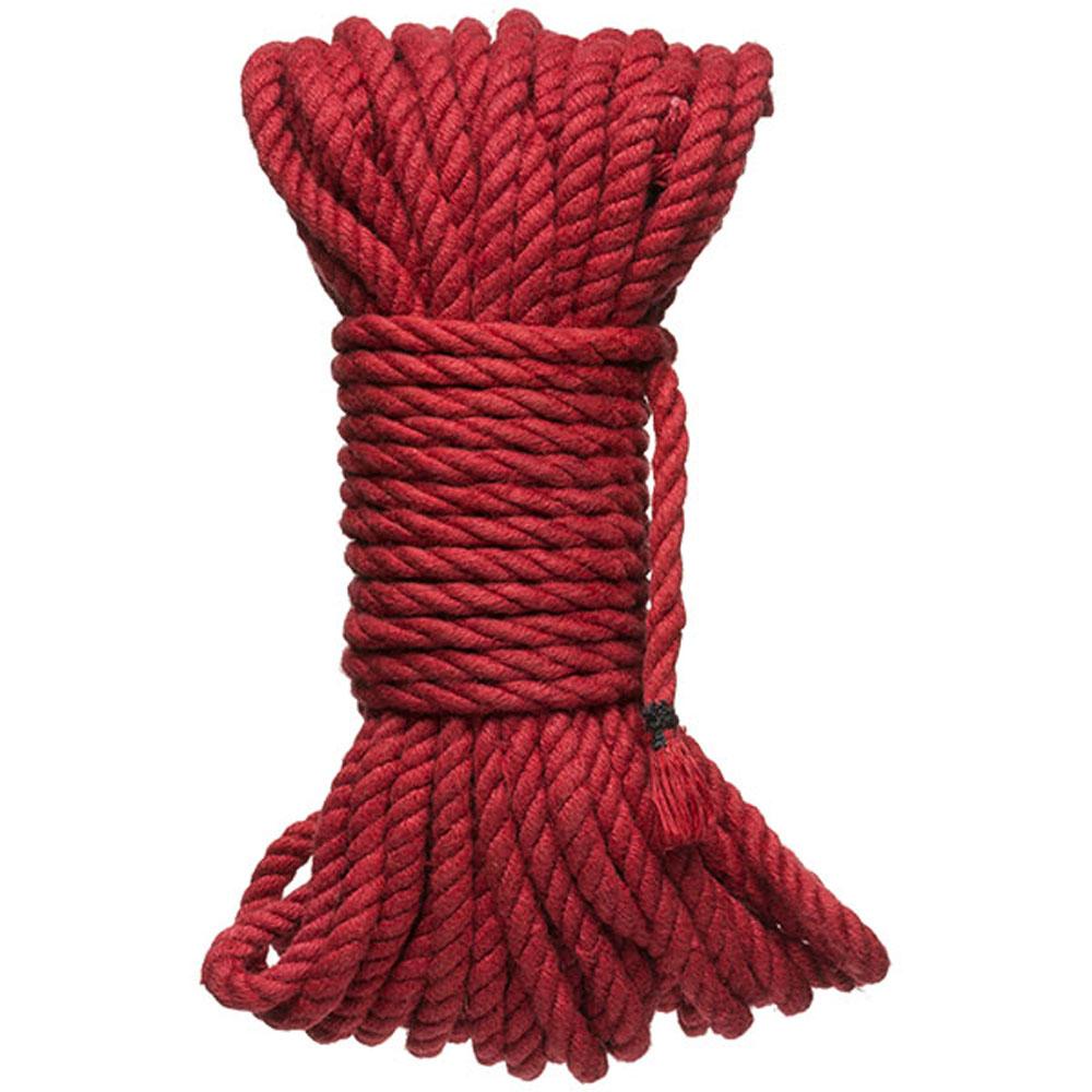 Hogtied - Bind & Tie - 6mm Hemp Bondage Rope - 50 Feet - Red DJ2404-58-CD