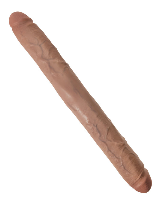 King Cock  16 Thick Double Dildo - Tan PD5518-22