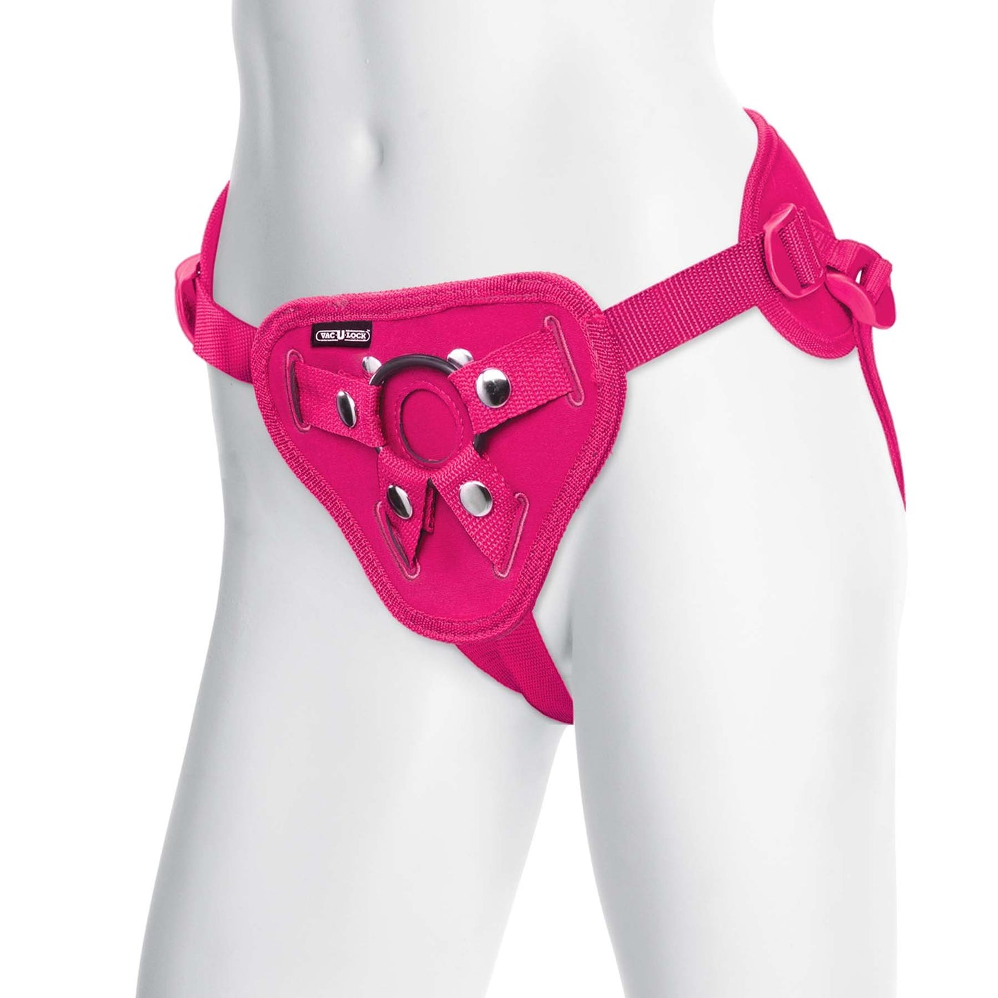 Vac-U-Lock - Supreme Harness With Plug - Pink DJ1090-21-BX