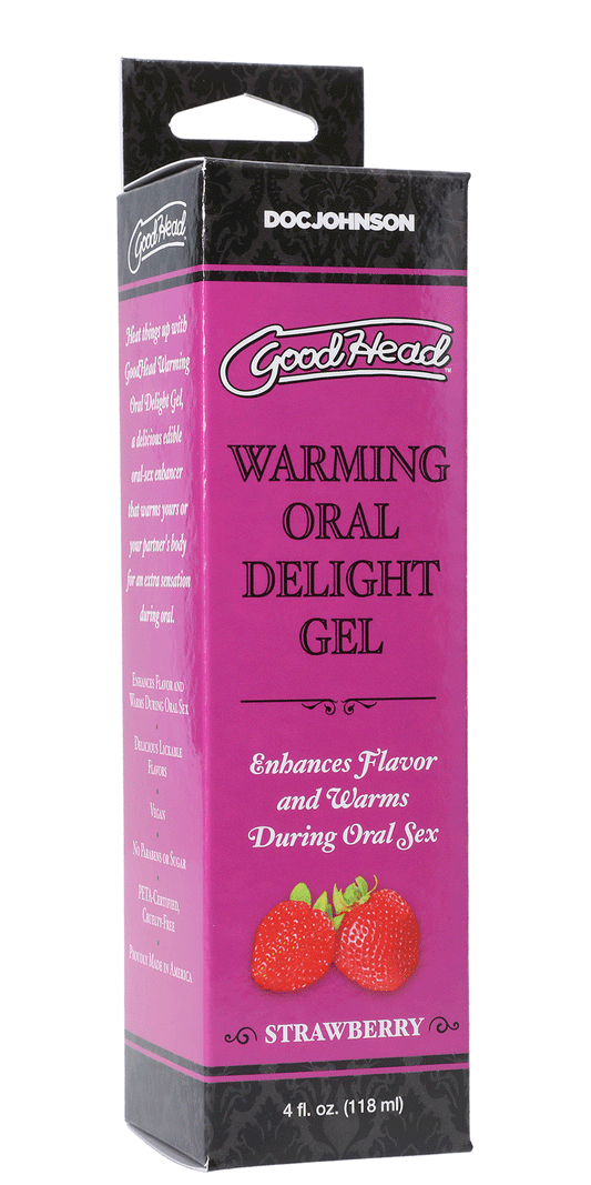 Goodhead - Warming Oral Delight Gel -  Strawberry - 4 Fl. Oz. DJ1361-13-BX