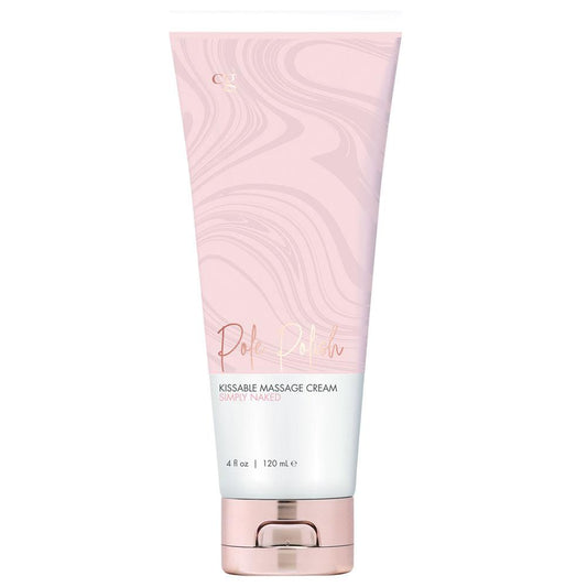 Pole Polish Kissable Massage Cream Simply Naked 4 Fl Oz. CGC2101-04