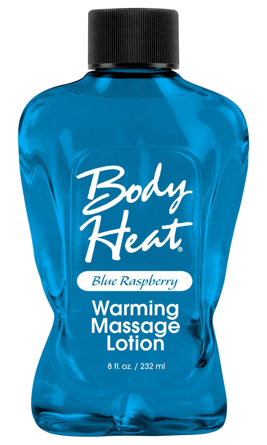 Body Heat Warming Massage Lotion - 8 Fl. Oz. - Blue Raspberry PD9550-64