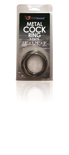 Manbound Metal Cock Ring 3 Pack SS950-18