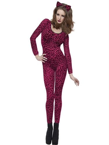 Leopard Print Pink Bodysuit FV-26807