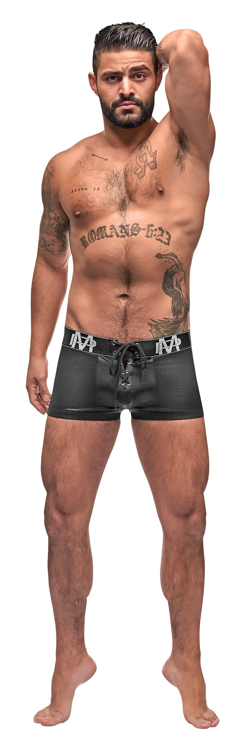 Black Ice Lace Up Short - Small MP-146250BKSL