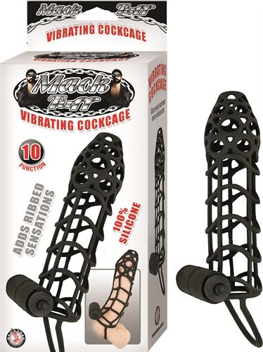 Mack Tuff Vibrating Cockcage - Black NW2644-2