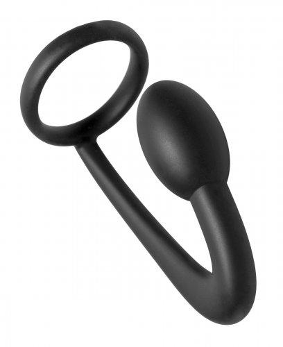 Prostatic Play Explorer Silicone Cock Ring and Prostate Plug MSPP-AE389