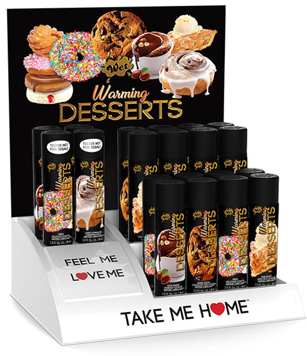 Wet Warming Desserts 4 Free Testers and Countertop Display With 16 Wet Warming Desserts 3 Fl Oz WT45850