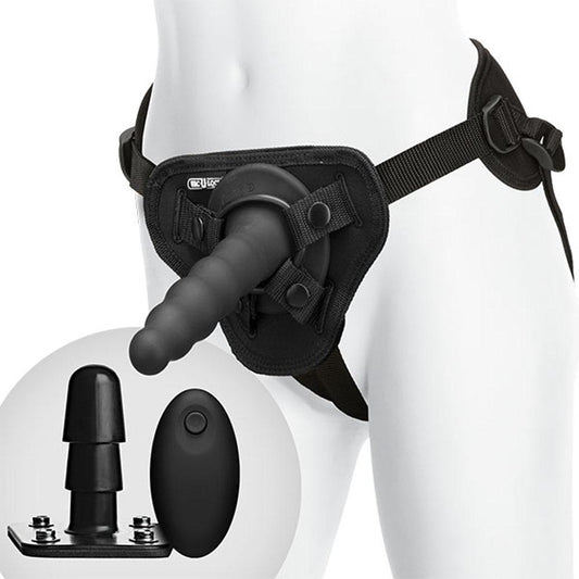 Vac-U-Lock - Ripple Pleasure Set - Vibrating -  Black DJ1060-03-BX