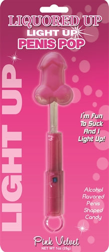 Liquored Up Light Up Penis Pop - Pink Velvet HTP2978