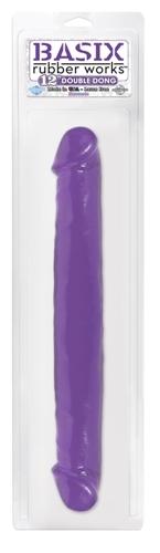 Basix Rubber Works 12 Inch Double Dong - Purple PD4305-12