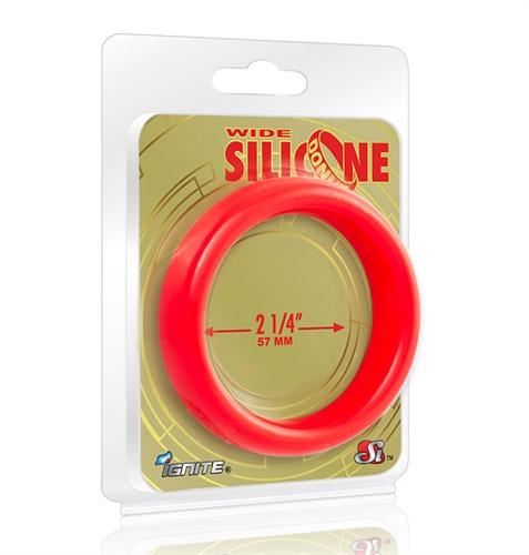 Wide Silicone Donut - Red - 2.25-Inch Diameter SI-95137