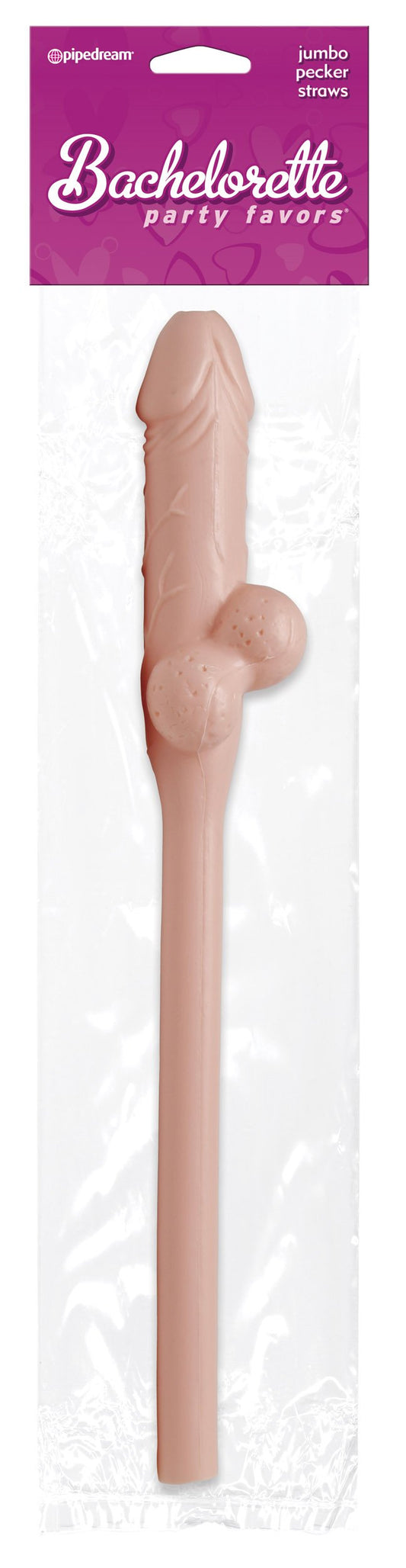 Bachelorette Party Favors - Jumbo Pecker Straw - Flesh PD6230-00