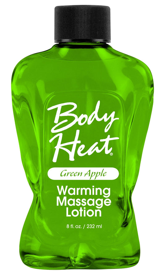 Body Heat Warming Massage Lotion - 8 Fl. Oz. - Green Apple PD9550-65