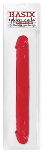 Basix Rubber Works 12 Inch Double Dong - Red PD4305-15