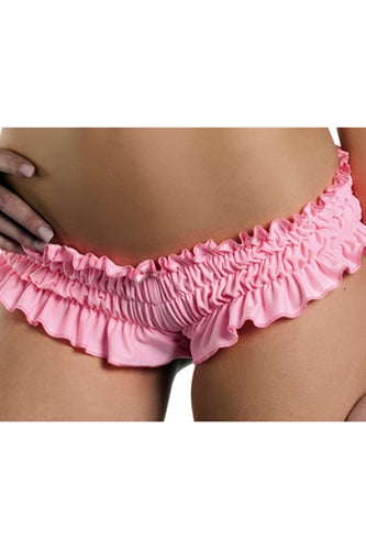 Ruffled Booty Shorts  -Medium - Light  Pink BW-1009PK-M