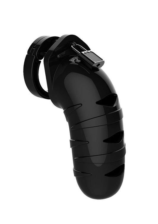 Mancage Model 5 Chastity 5.5 Inch Cock Cage - Back MCG-MCG005BLK