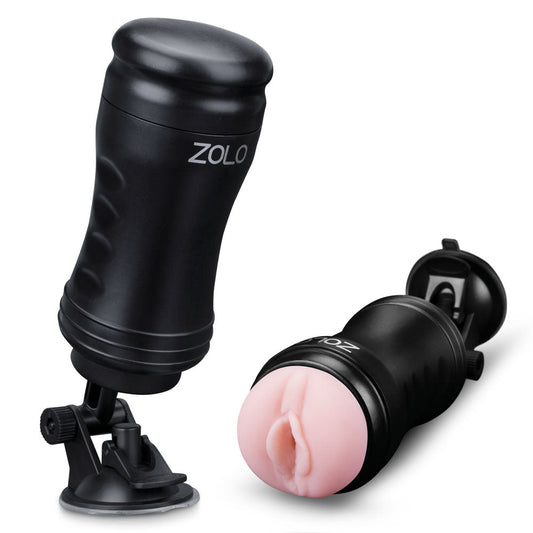 Zolo Solo Flesh Discreet Suction Mounted Masturbator X-ZO6017