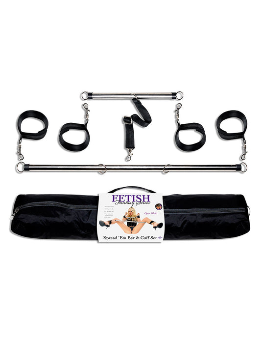 Fetish Fantasy Series - Spread 'Em Bar and Cuffs Set PD3716-00