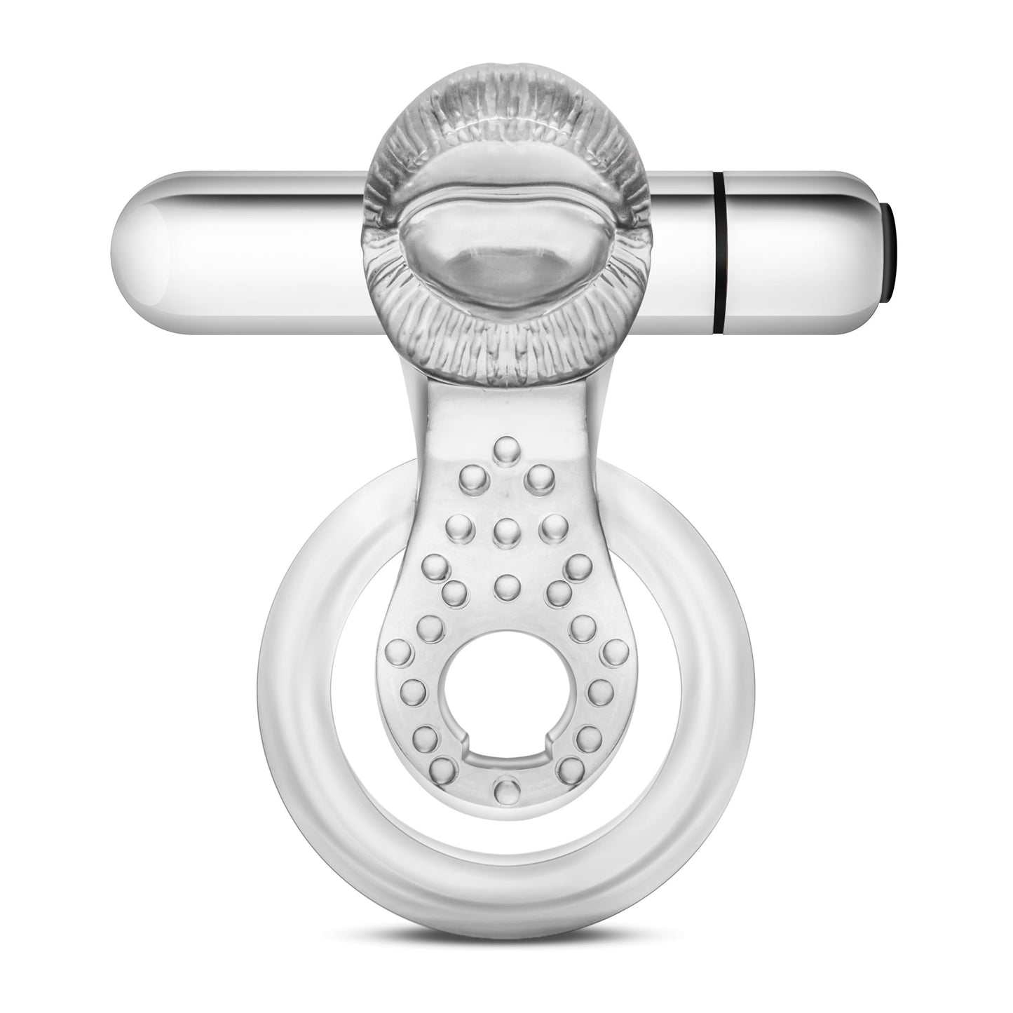 Stay Hard - 10 Function Vibrating Tongue Ring - Clear BL-66912