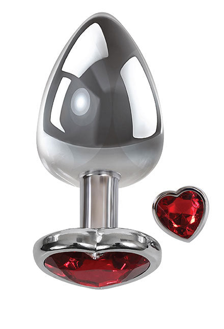 Small Red Heart Gem Anal Plug AE-WF-8102-2