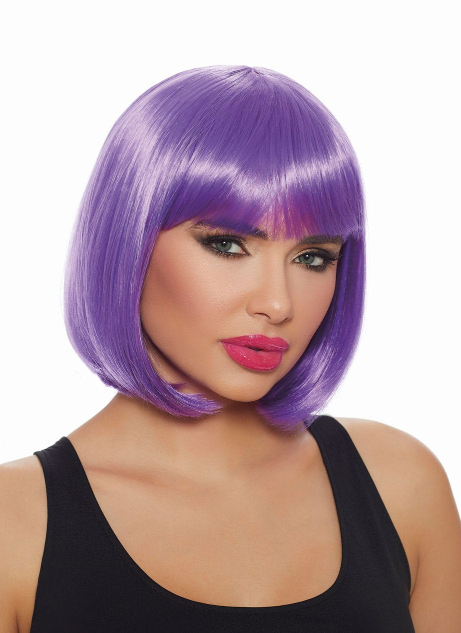 Dreamgirl Mid Length Ultra Violet Bob Wig DG-11434