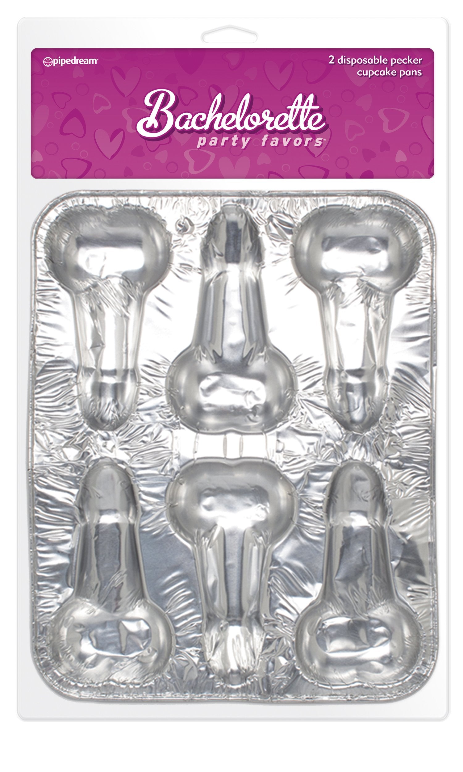 Disposable Pecker Cup Cake Pans 2 Pack PD8414-02