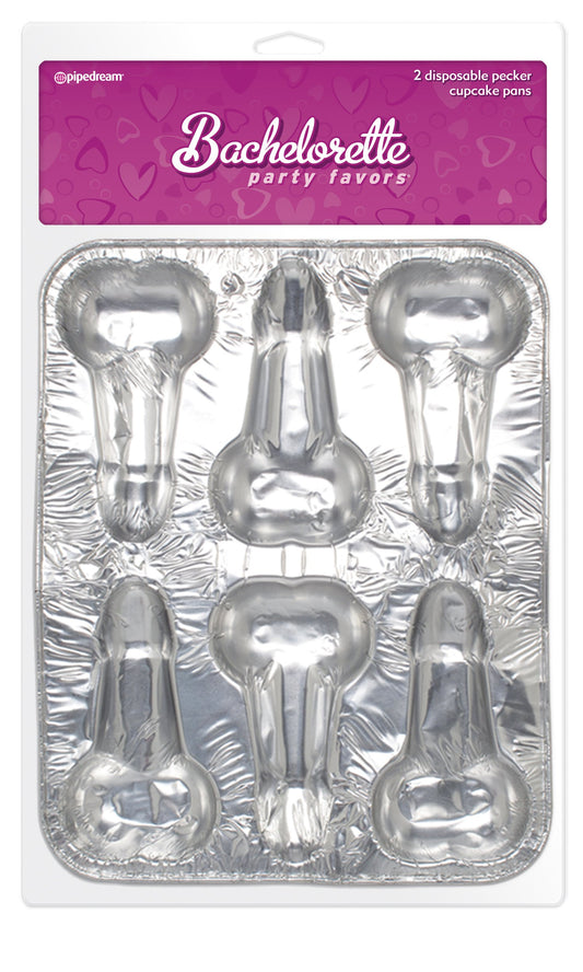 Disposable Pecker Cup Cake Pans 2 Pack PD8414-02