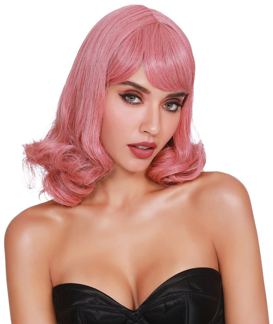 Shoulder Length Wig With Bangs and Bottom Curl DG-11686MLT