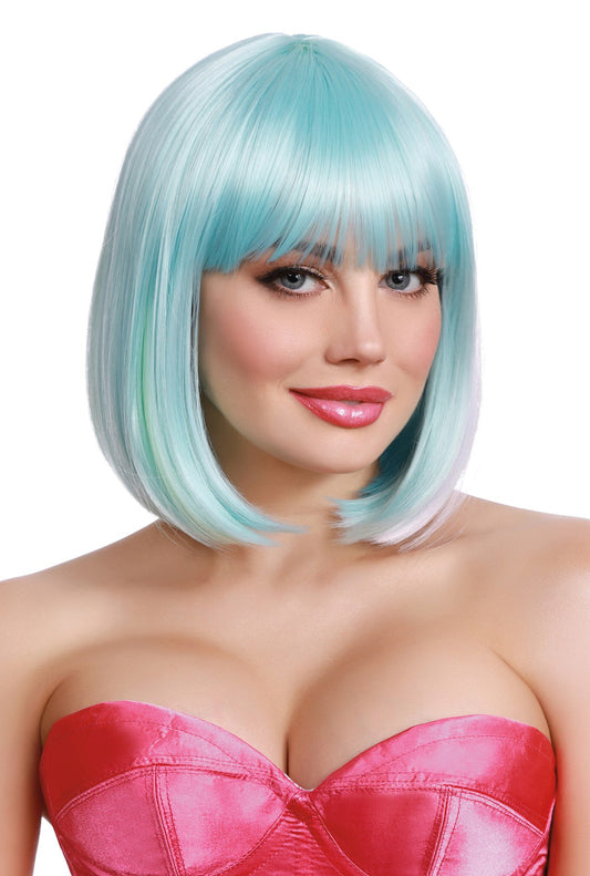 Dreamgirl Hidden Rainbow Light Blue/pink/yellow/ Lavender Bob Wig DG-11677