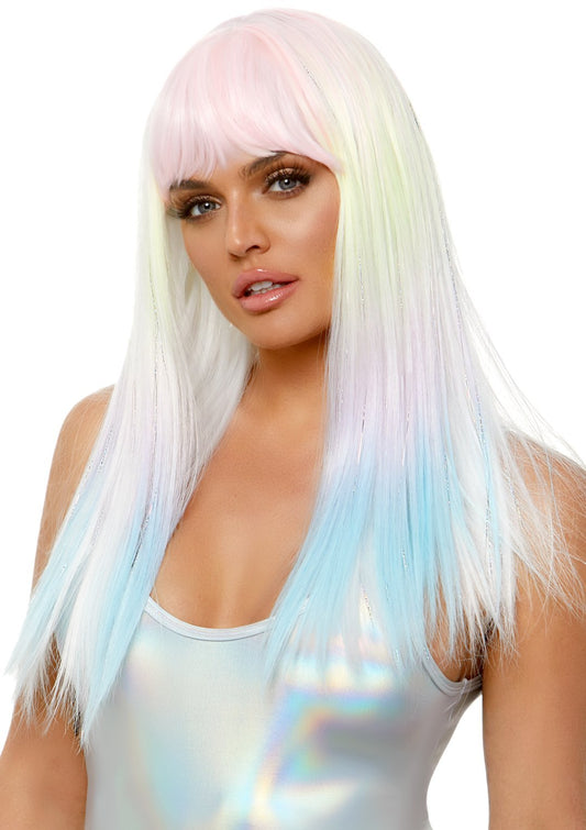 24 Straight Bang Pastel Ombre Wig LA-A2855