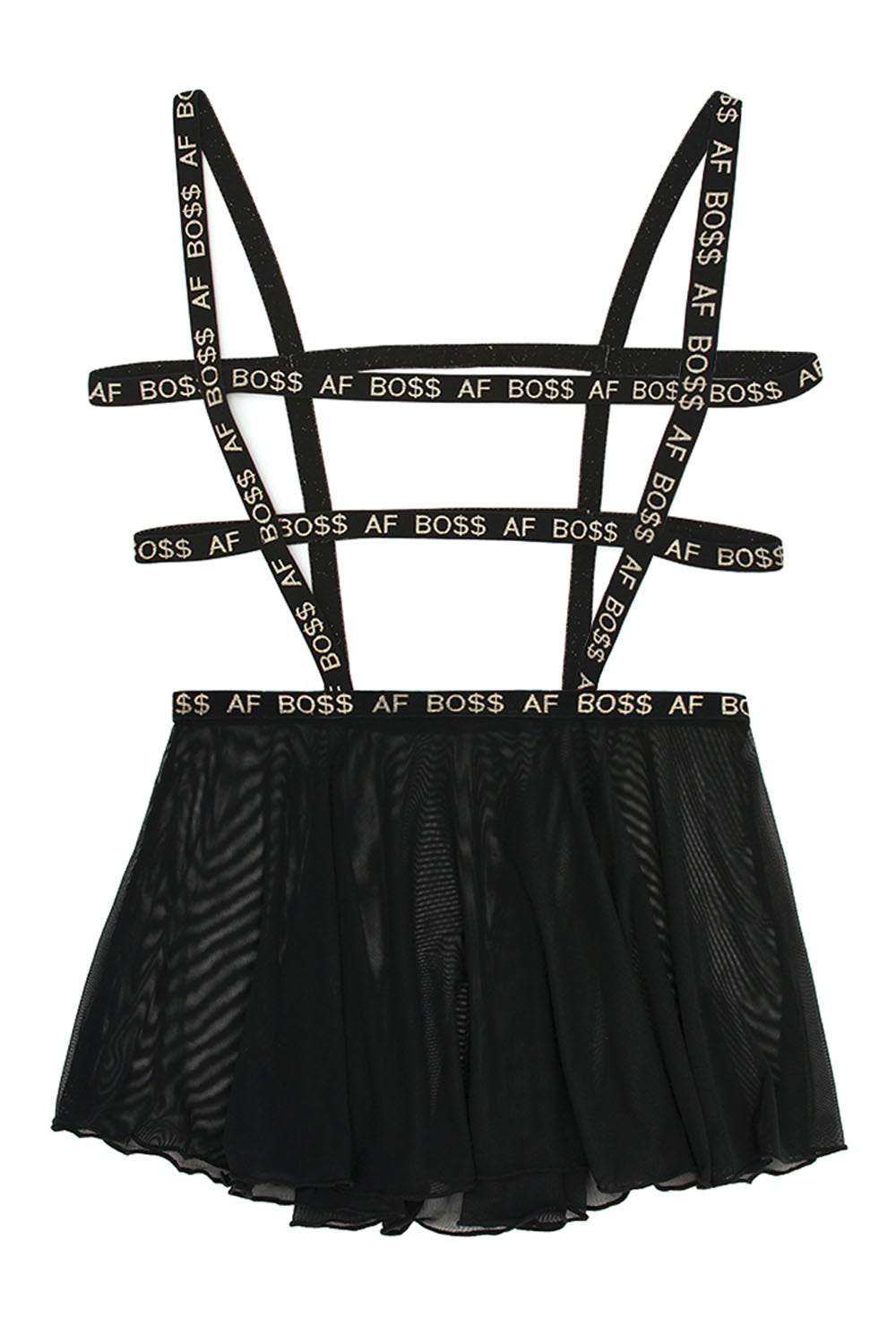 Boss Af Suspender Skater Skirt - Black - M/l FL-B-AF830-ML